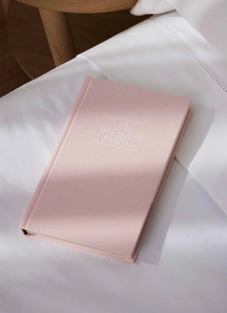 Intelligent Change The Five Minute Journal in Blush Pink Front View