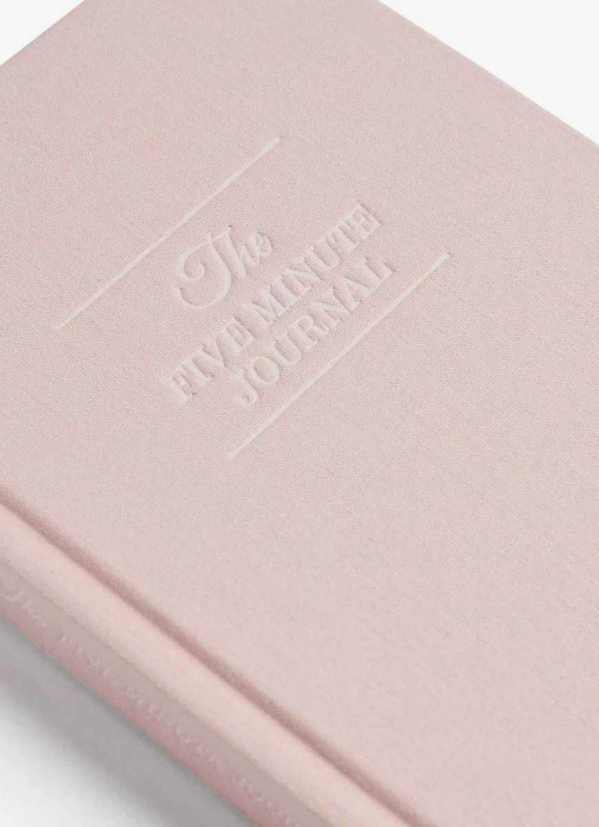 Intelligent Change The Five Minute Journal in Blush Pink Close Up View