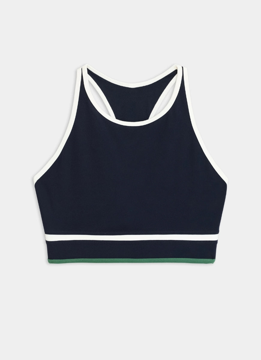 Splits59 Layla Airweight Sports Bra in Indigo/White Product Shot View