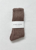 Le Bon Shoppe Ballet Socks (Mocha Mousse Shown in Packaging