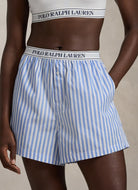 Polo Ralph Lauren Sleep Boxer With Logo Elastic in White Cloud Hydrangea