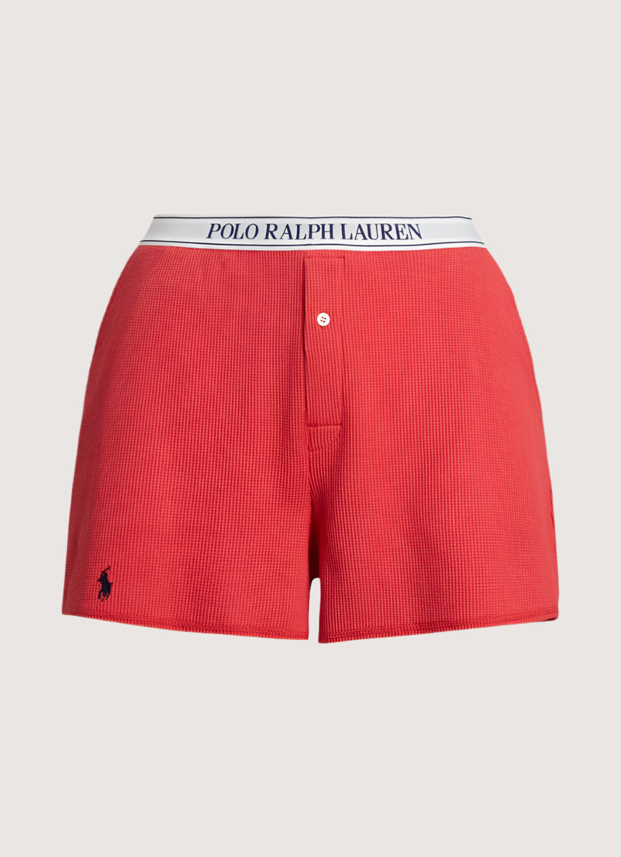 Polo Ralph Lauren Waffle Boxer Short in Nantucket Red Product Shot View