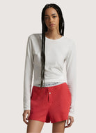 Polo Ralph Lauren Waffle Boxer Short in Nantucket Red Front View