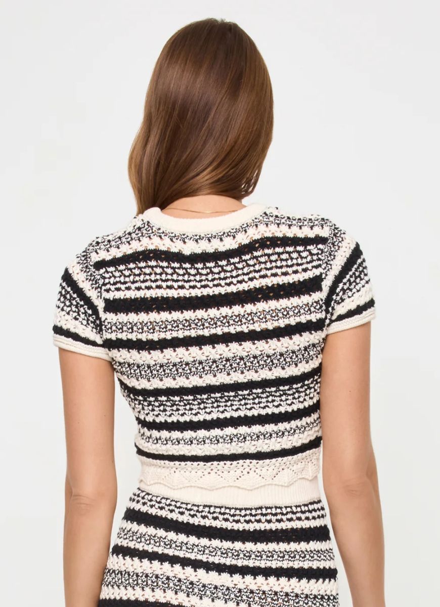 LSPACE Caicos Top in Caicos Stripe Back View