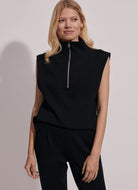 Varley Magnolia Half Zip Tank in Black