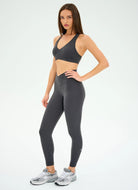 Splits59 Mia Rigor Sports Bra in Graphite Full Length Angled Side View