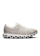 On Women's Cloud 6 Sneaker in Pearl/White