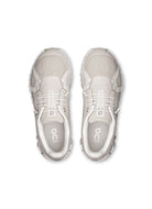 On Women's Cloud 6 Sneaker in Pearl/White Top View