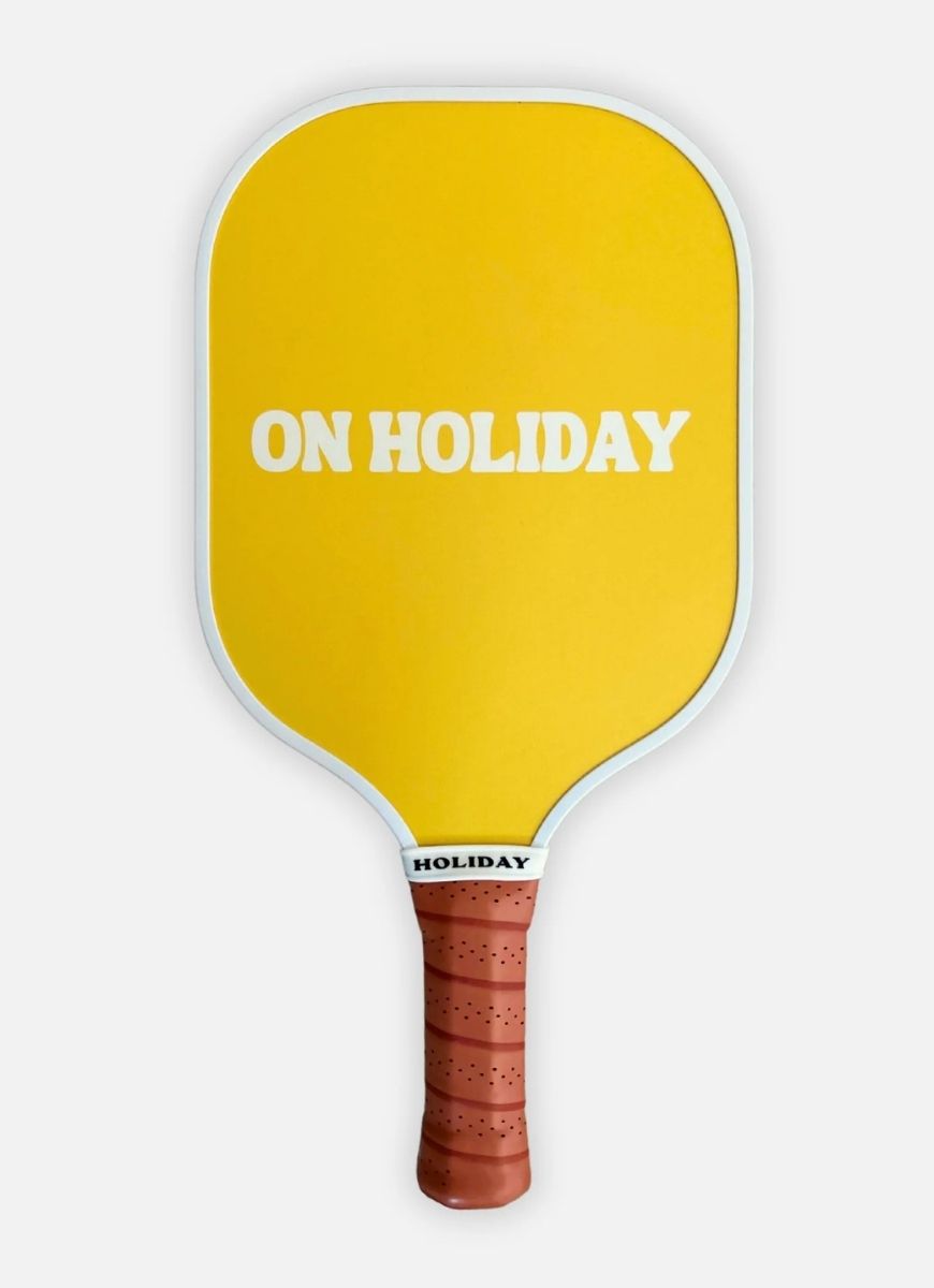 On Holiday Havana Pickleball Paddle Showing Logo Side