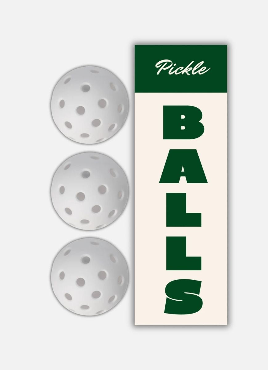 On Holiday White Pickleball Balls - Set of 3