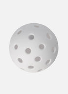 On Holiday White Pickleball Balls Close Up of 1 Ball