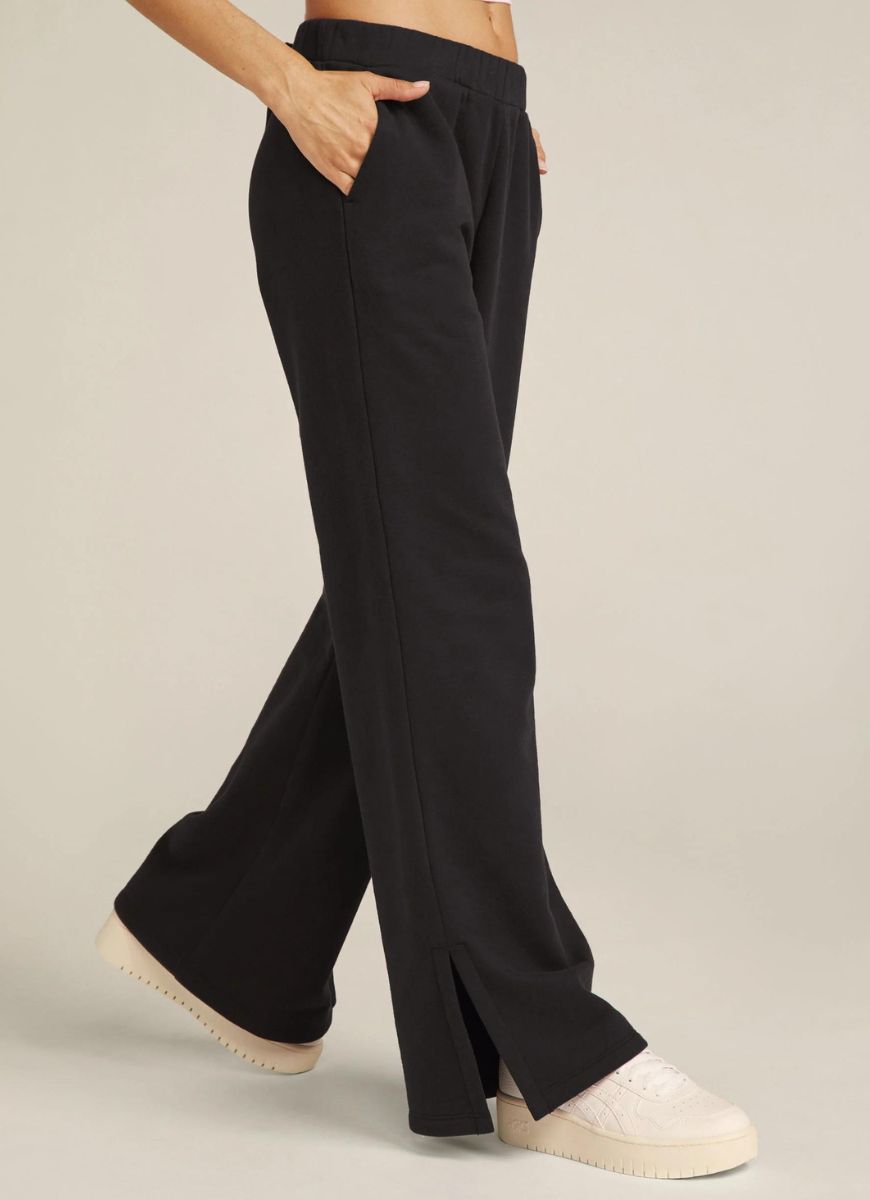 Beyond Yoga Women's On The Go Pant in Black Side View
