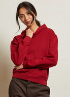 perfectwhitetee Women's Heart Hoodie in Maple