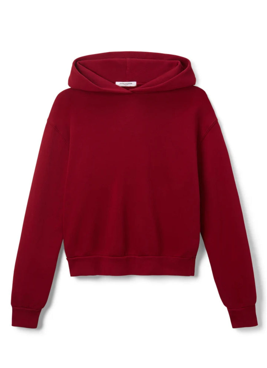 perfectwhitetee Women's Heart Hoodie in Maple Product Shot View