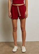 perfectwhitetee Layla French Terry Sweatshort in Maple