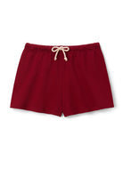 perfectwhitetee Layla French Terry Sweatshort in Maple Product Shot View