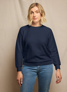 perfectwhitetee Ziggy Inside Out Sweatshirt in Navy