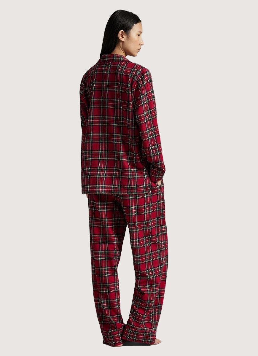 Polo Ralph Lauren Madison PJ Set in Estate Plaid Full Length Back View