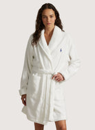 Polo Ralph Lauren Short Printed Back Robe in Tuxedo Bear