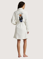 Polo Ralph Lauren Short Printed Back Robe in Tuxedo Bear Back View