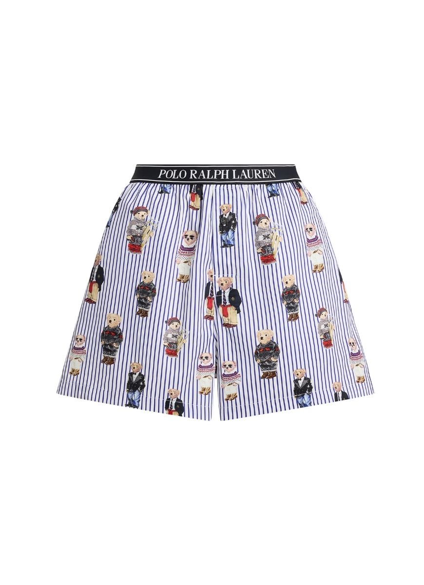 Polo Ralph Lauren Sleep Boxer Allover Bear in Snowfall Blue Product Shot View