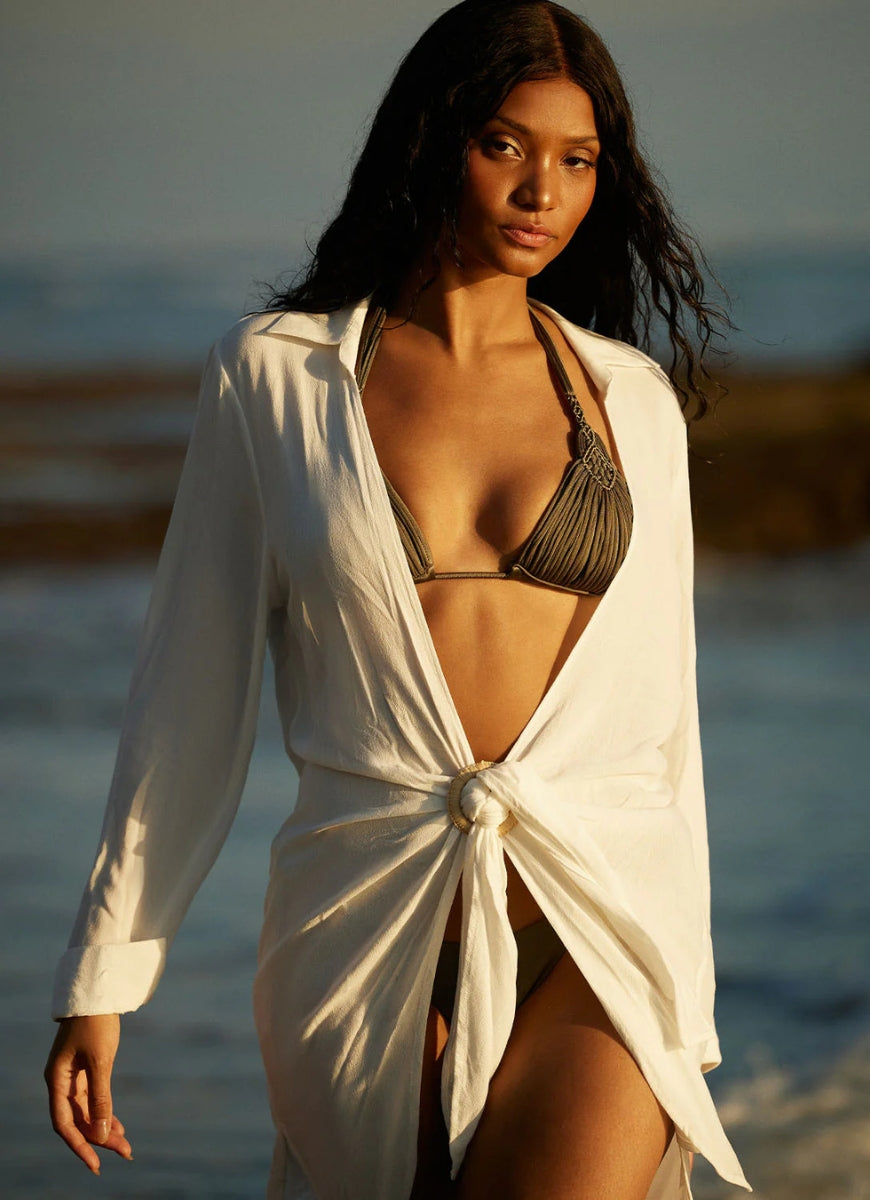 PQ SWIM Millie Tie Cover Up in Water Lily