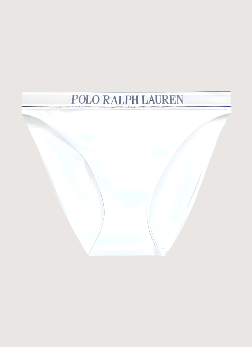Polo Ralph Lauren Repeat Logo Bikini Underwear in White Product Shot View