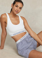 Polo Ralph Lauren Scoop Cropped Tank in White