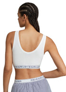 Polo Ralph Lauren Scoop Cropped Tank in White Back View