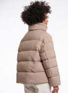 Rino & Pelle Audry Quilted Puffer Jacket in Toffee Back View
