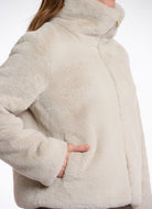 Rino & Pelle Sallie Faux Fur Jacket in Birch