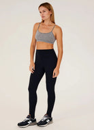 Splits59 River High Waist Airweight Stirrup Legging in Black Front View