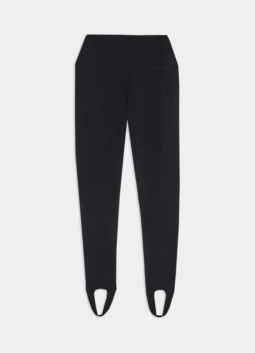 Splits59 River High Waist Airweight Stirrup Legging in Black Flat Lay View