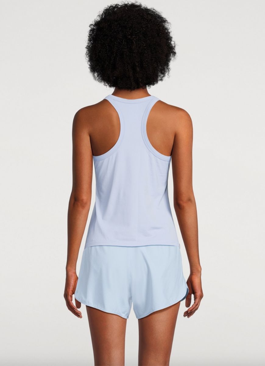 Vuori Lux Racerback Tank Top in Surf Back View