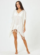LSPACE Seaport Cover-Up Poncho in Cream