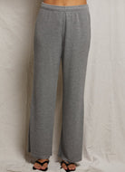perfectwhitetee Shane Waffle Pants in Heather Grey