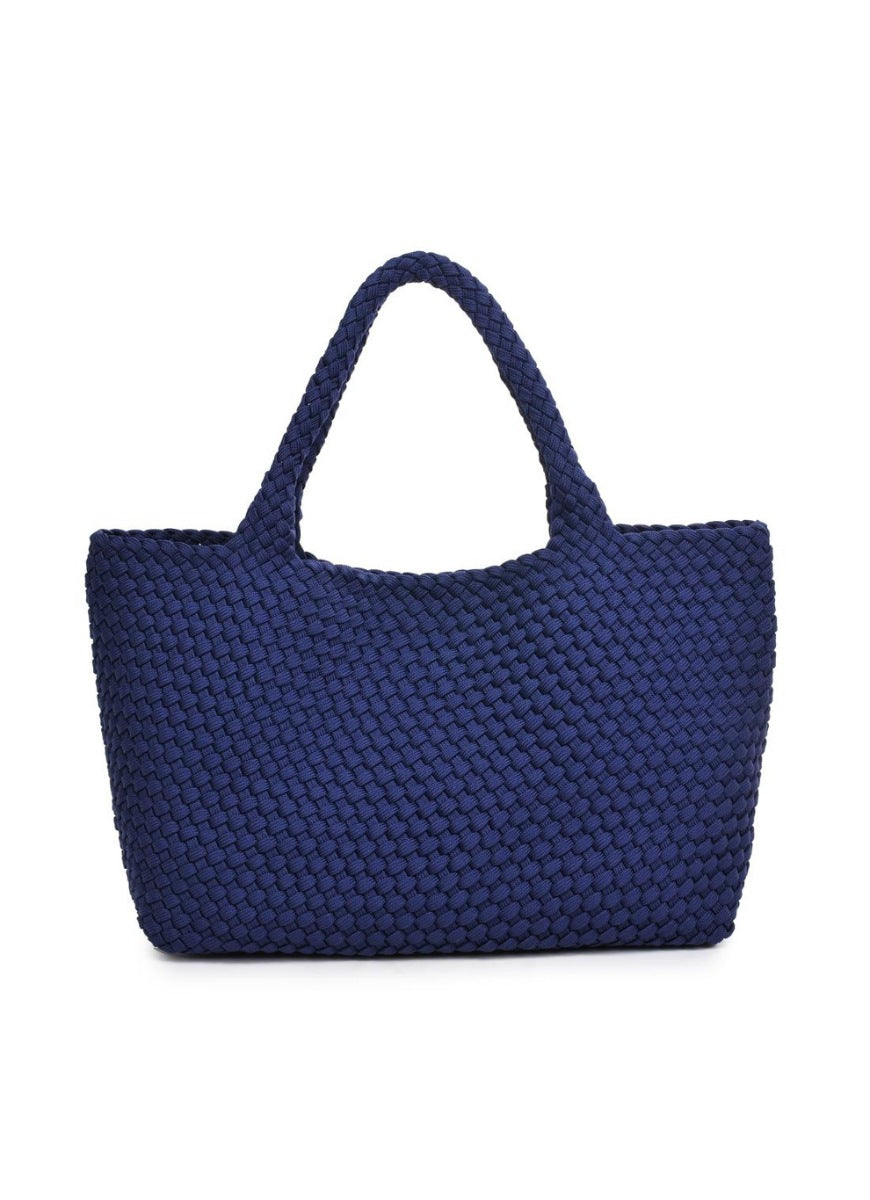 SOL AND SELENE Sky’s The Limit - Large Sustainable Tote Bag in Navy