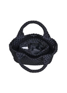 SOL AND SELENE Sky’s The Limit - Small Crossbody Bag in Black Top View Unzipped