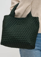 SOL AND SELENE Sky’s The Limit - Small Crossbody Bag in Olive Close Up View on Models Arm