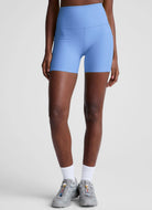 Beyond Yoga Spacedye Keep Pace 5" Pocket Short in Flower Blue Heather