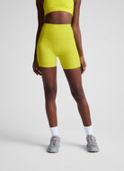 Beyond Yoga Spacedye Keep Pace 5" Pocket Short in Citrus Pop Heather Front View