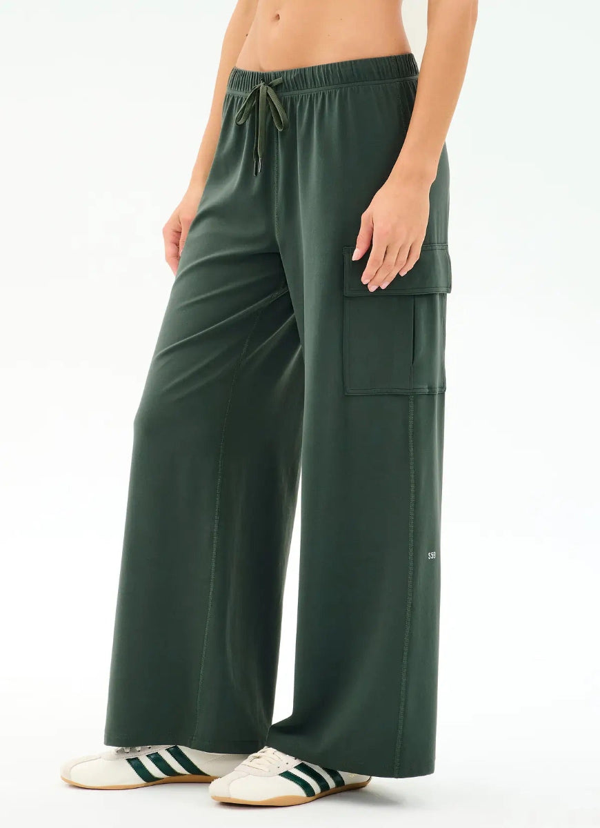 Splits59 Alex Airweight Cargo Pant in Military Side View
