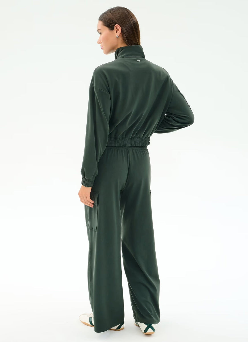 Splits59 Alex Airweight Cargo Pant in Military Full Length Back View