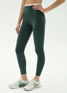 Splits59 Dual High Waist Airweight Legging 7/8 in Military/White Side View