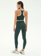 Splits59 Dual High Waist Airweight Legging 7/8 in Military/White Full Length Back View