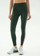 Splits59 Margot Rigor Legging in Military/Blush Front View