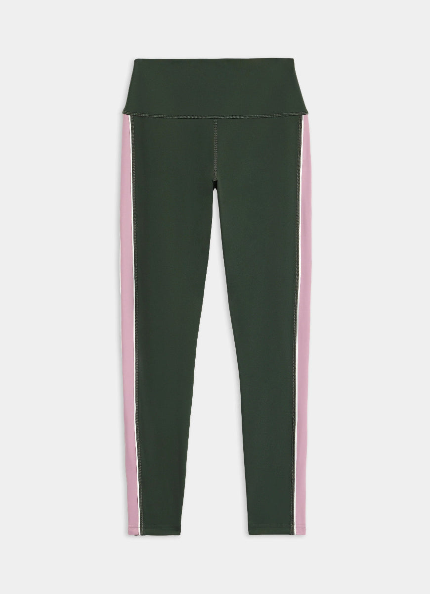 Splits59 Margot Rigor Legging in Military/Blush Product Shot View