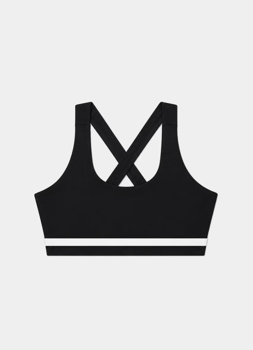 Splits59 Miles Rigor Sports Bra in Black/White
