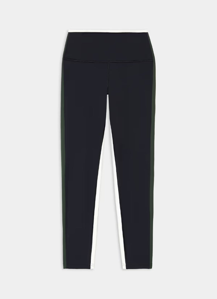 Splits59 Sam High Waist Rigor 7/8 Legging in Black/Military Product Shot View