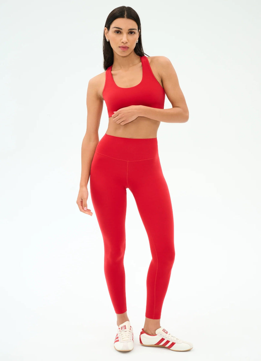 Splits59 Sara Airweight Sports Bra in Pirate Red Full Length Front View